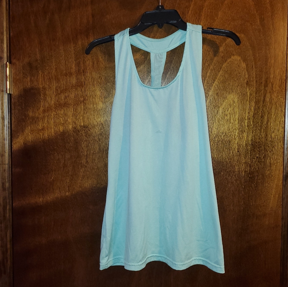 Turquoise athletic tank top